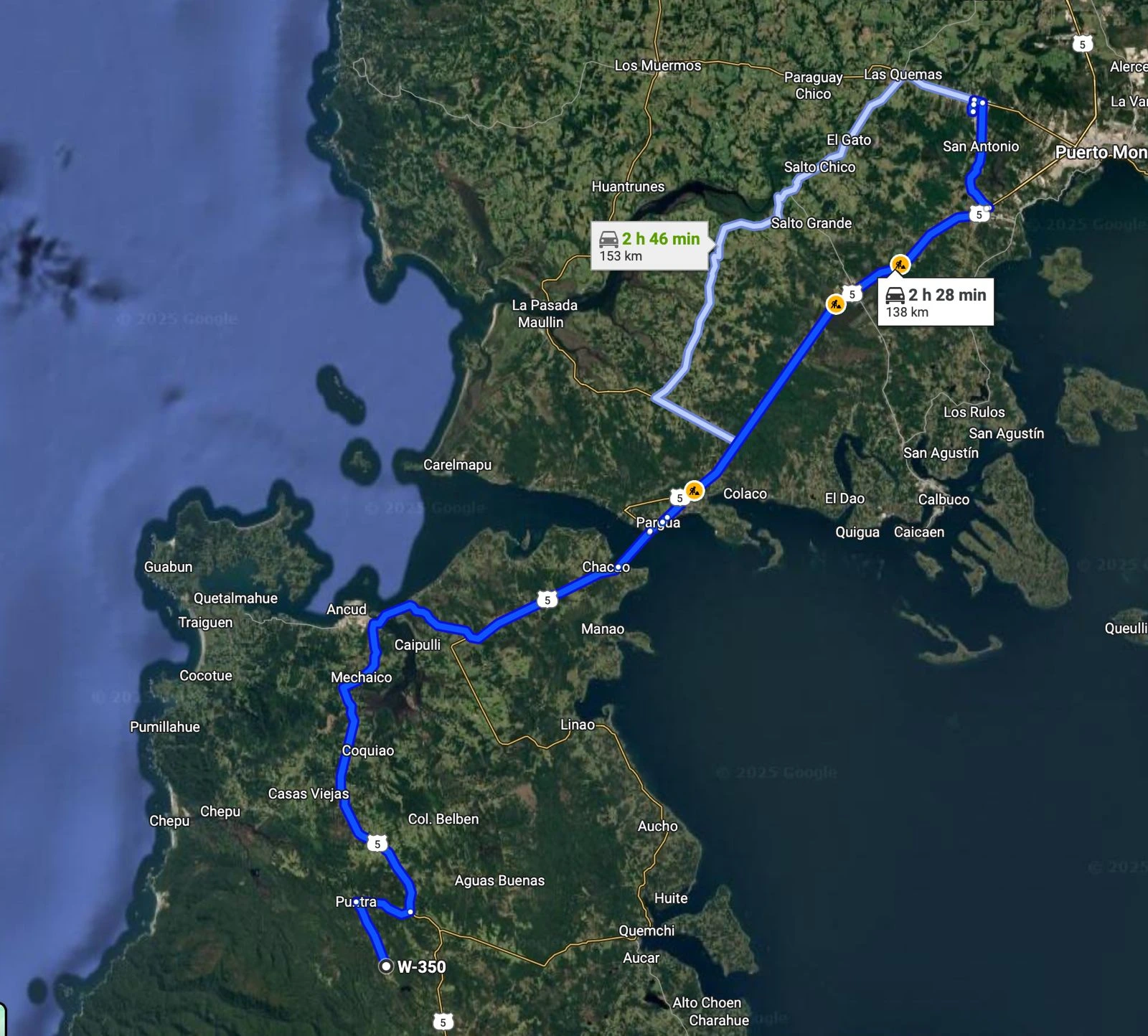 Ruta alternativa a Refugio Puntra